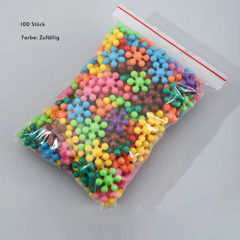 Montessori Schneeflocken Bausteine – Kreatives Lernen für kleine Entdecker