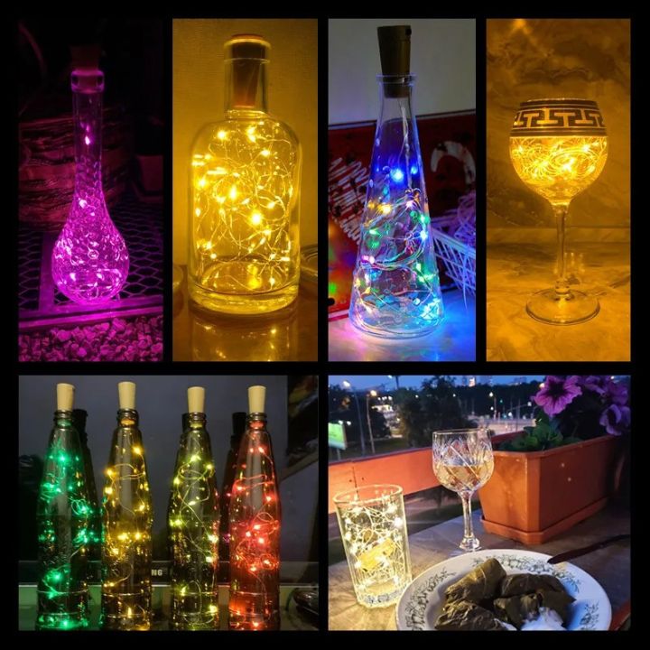 5 Stück LED-Flaschenlichter – Magische DIY-Korkbeleuchtung