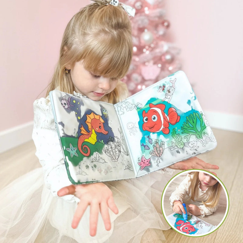 (1+1 GRATIS) Clara Aqua-Color Buch – Malen mit Wasser, staunen wie von Zauberhand