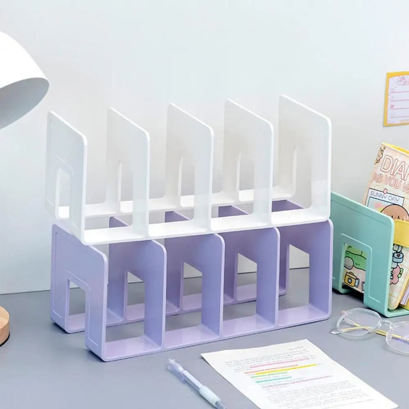 1+1 GRATIS | Stabiler 4-Fach-Buchorganizer – Halten Sie Ihren Schreibtisch ordentlich