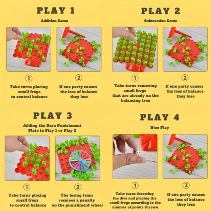 1+1 Gratis | Frosch-Balance-Spielset - Spaß & Lernspiel für Kinder