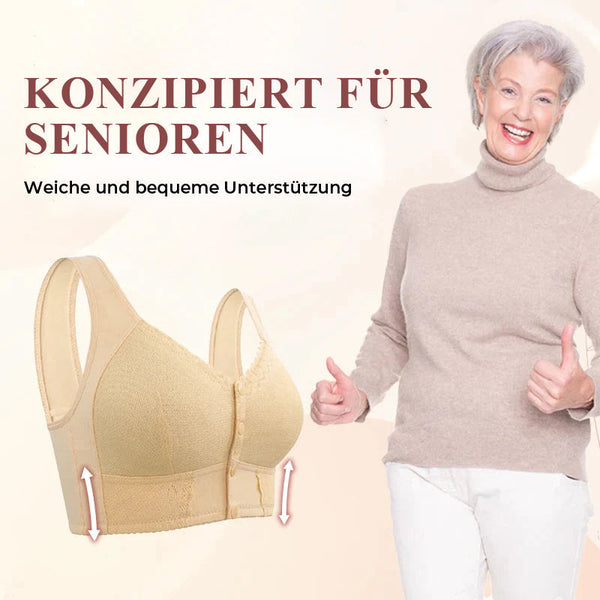 1+1 Gratis | Baumwoll-BH mit Frontverschluss für Senioren