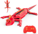 RC Wandkletternder Gecko Roboter – Wiederaufladbar mit LED-Augen