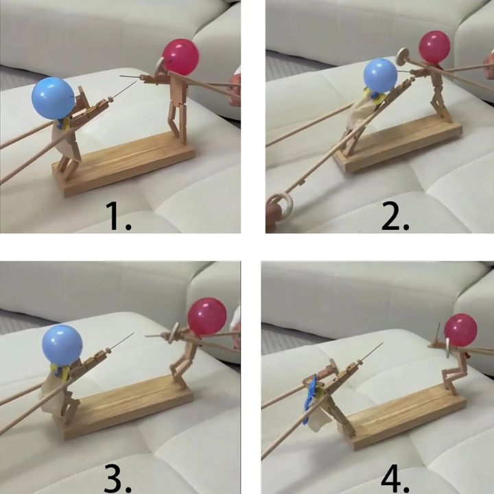 Holz-Ballon-Schlachtspiel mid 100 Ballons – Aktiver Spielspaß für Kinder