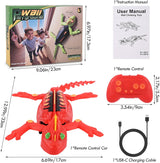 RC Wandkletternder Gecko Roboter – Wiederaufladbar mit LED-Augen
