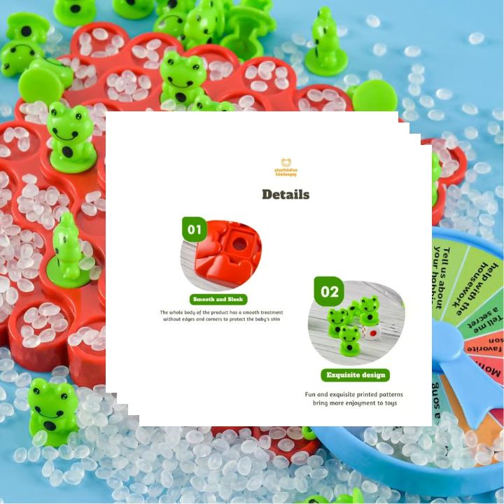 1+1 Gratis | Frosch-Balance-Spielset - Spaß & Lernspiel für Kinder
