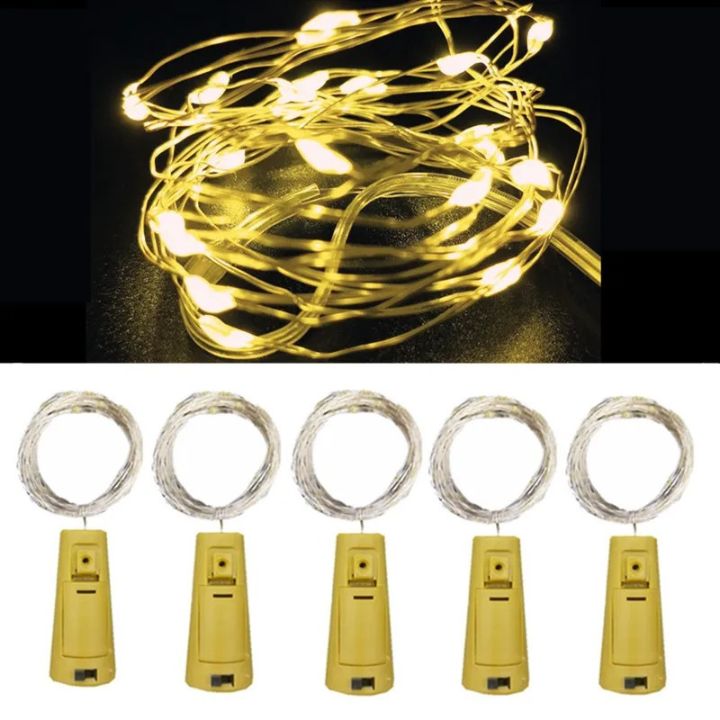 5 Stück LED-Flaschenlichter – Magische DIY-Korkbeleuchtung