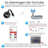 Kabelloser 1080p Bildschirm-Adapter für sofortige Spiegelung