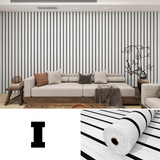 Selbstklebendes Wandpaneel - Lamellendesign Matt & Spritzwassergeschützt | StylaSheen