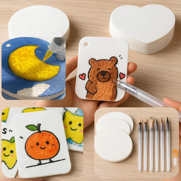 DIY Magisches 3D-Puffmalerei-Set – Kreatives Schwamm-Malset für Kinder & Familien