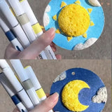 DIY Magisches 3D-Puffmalerei-Set – Kreatives Schwamm-Malset für Kinder & Familien