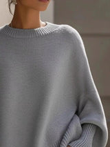 Aurélie Oversize Strickpullover - Kuschelige Eleganz für jeden Tag