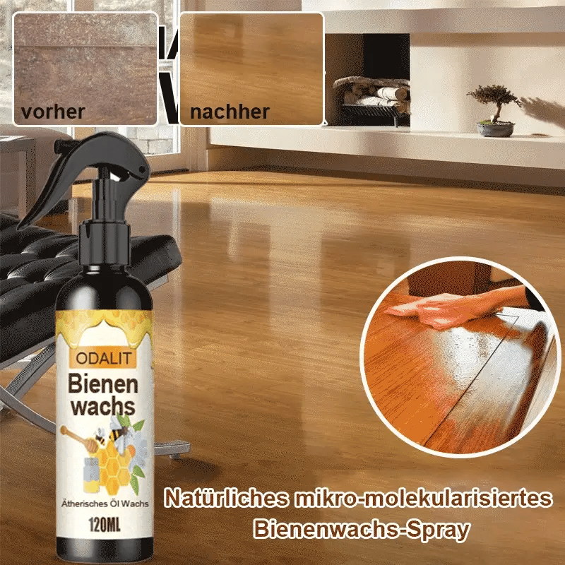 Beewax Spray – Bringt stumpfes Holz in Sekunden wieder zum Glänzen