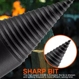 (1+1 Gratis) PowerSplit™ – Abnehmbarer Holzspaltbohrer für Heimwerker