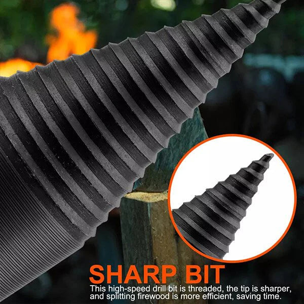(1+1 Gratis) PowerSplit™ – Abnehmbarer Holzspaltbohrer für Heimwerker