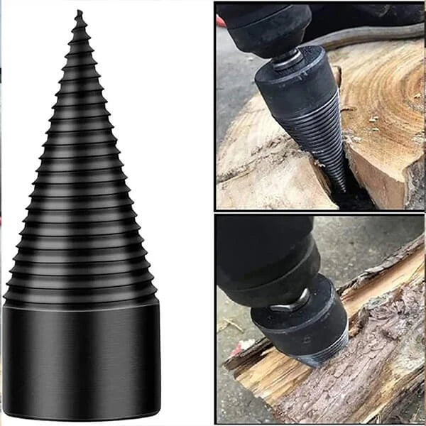 (1+1 Gratis) PowerSplit™ – Abnehmbarer Holzspaltbohrer für Heimwerker