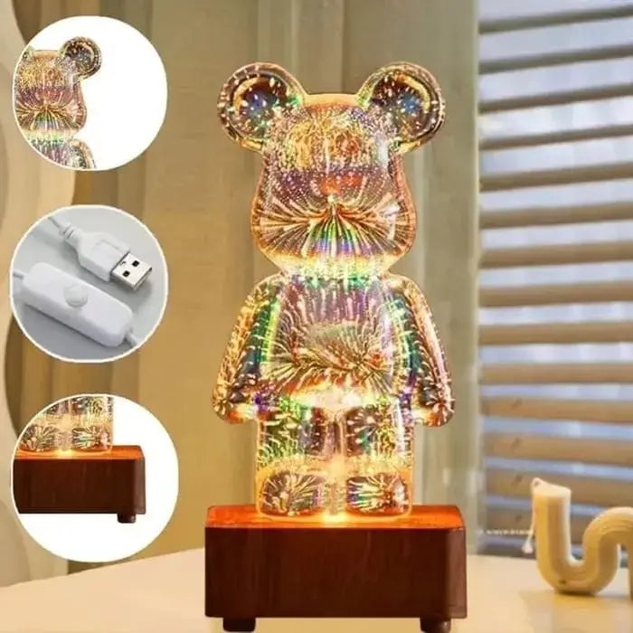 3D Bärenlampe – Die magische LED-Nachtleuchte für Zuhause & als Geschenk