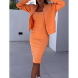 Velora Kleid - JackenSet mit Spaghettiträgern