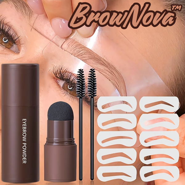 BrowNova™ - Augenbrauenstempel-Schablonenset