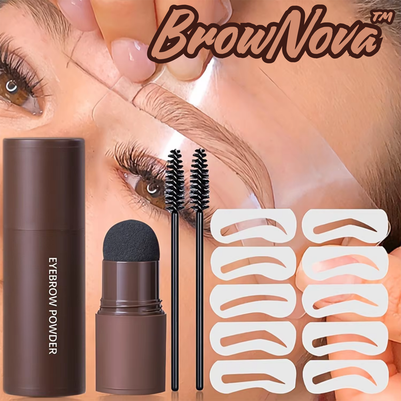 BrowNova™ - Augenbrauenstempel-Schablonenset